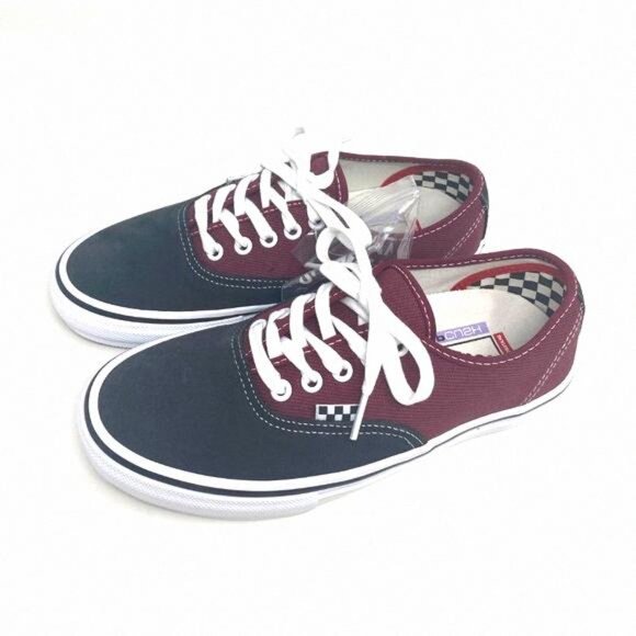 VANS Women’s Black Red Skate Authentic Low Top VN0A5FC8249 Size Casual Canvas - Picture 3 of 10